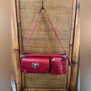 SOLD Y2K Style Red Croc Bag with Metal Details NEW